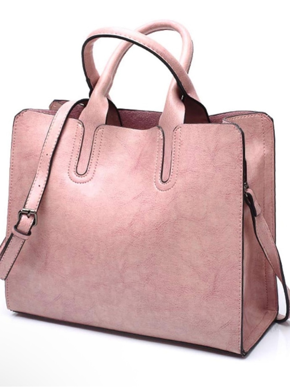 Women’s Pink Crossbody Tote Bag - Versatile Everyday Carry